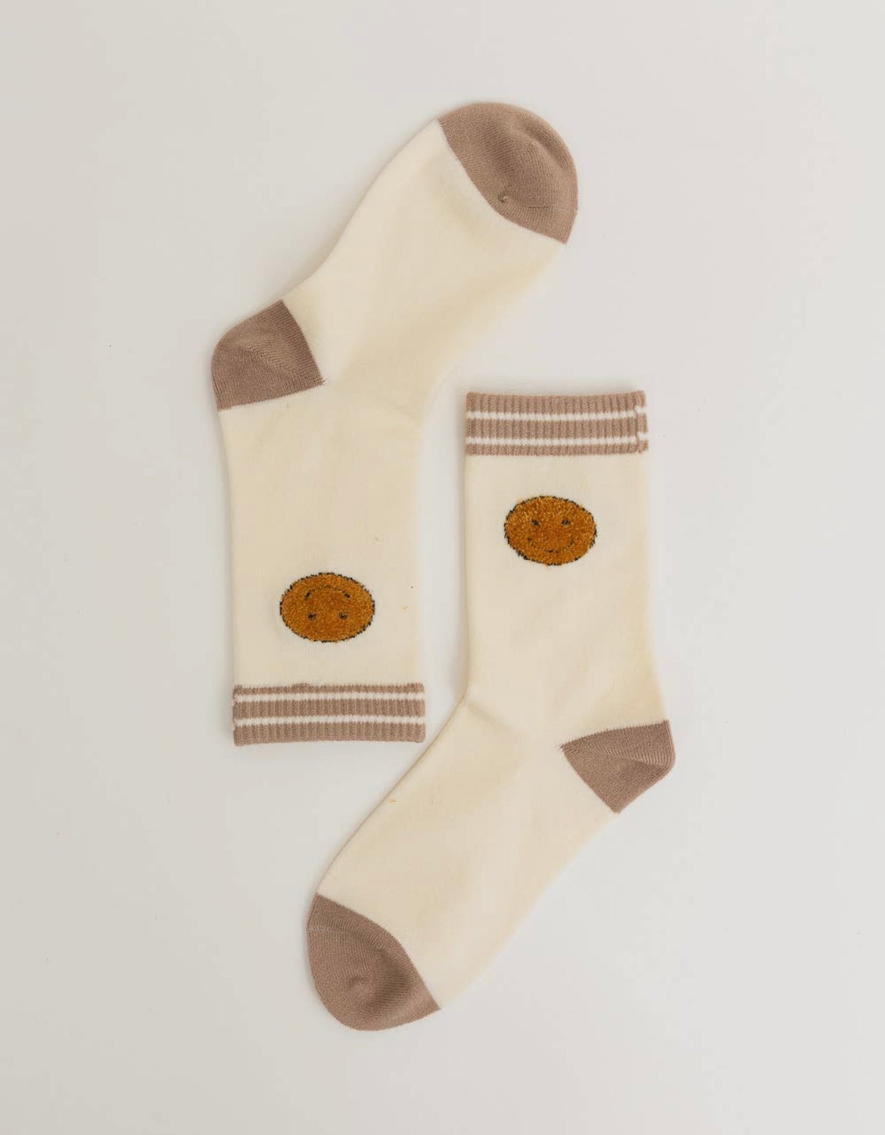 Smile Embroidered Socks