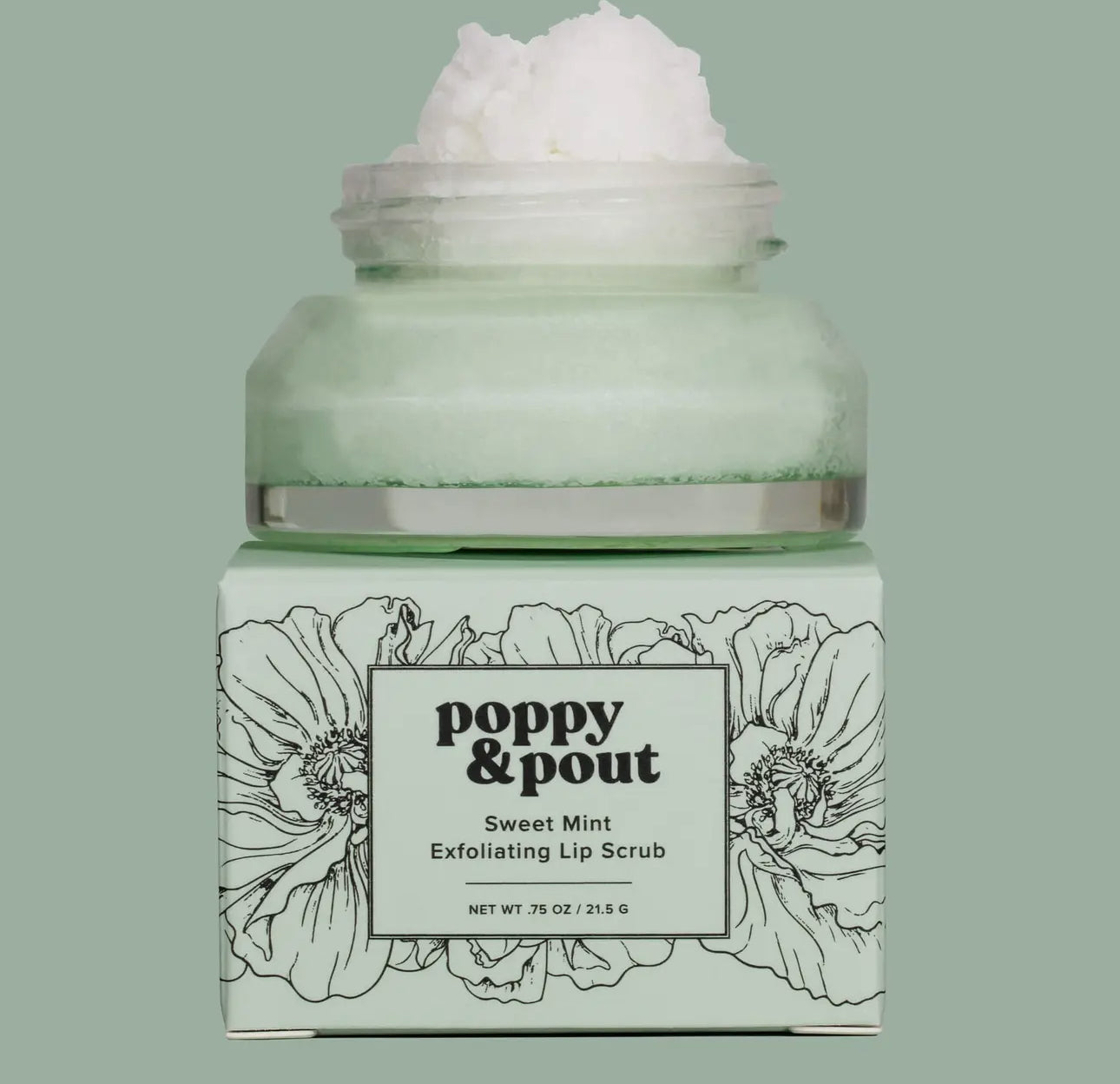 Sweet Mint Poppy & Pout Lip Scrub