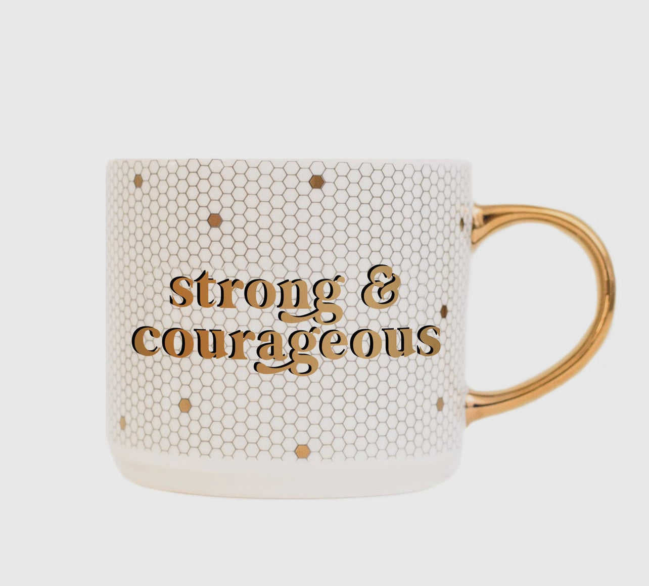 Strong & Courageous Tile Mug
